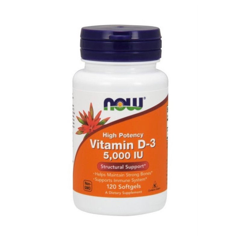Now Vitamin D3 5,000UI 120 softgels