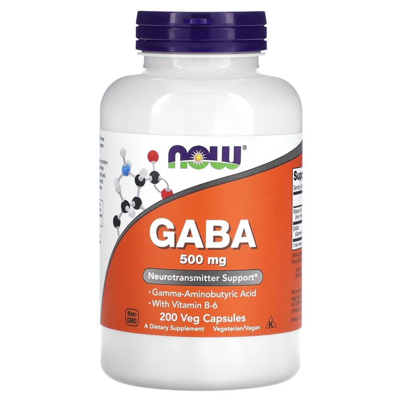 GABA con vitamina B6, 500 mg, 200 caps