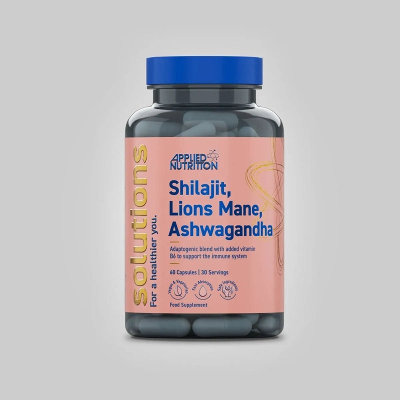 Shilajit, melena de león, cápsulas de Ashwagandha 60 caps