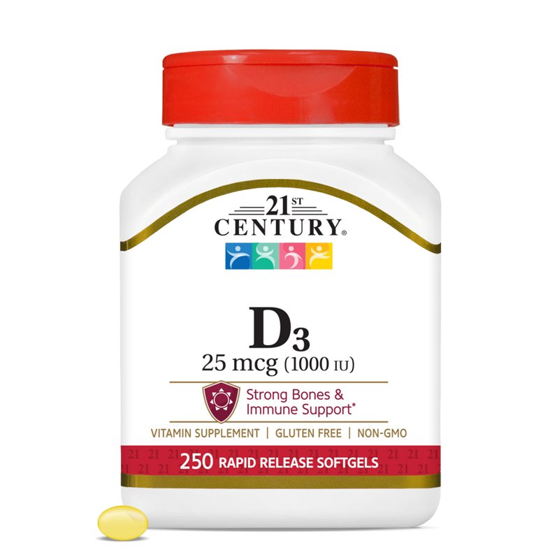 Vitamin D3 25 mcg (1000 IU) 300 tabs